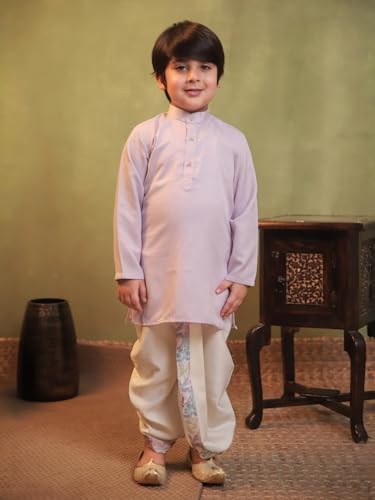 Image of AJ DEZINES Kids Ethnic Wear Kurta Waistcoat and Dhoti Pant for Boys
