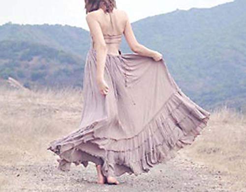 Image of R.Vivimos Womens Summer Boho Sexy Backless Long Dresses