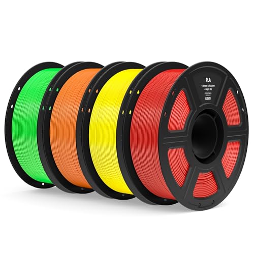 ELEGOO PLA Filament 1.75mm Bundle 4KG, 3D Printer Filament Dimensional...