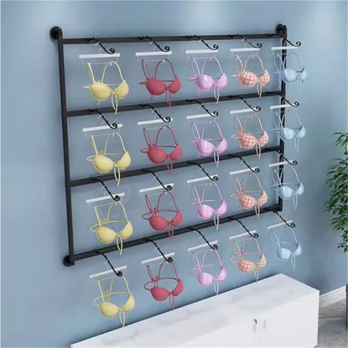Présentoir à sous-vêtements 120 x 120 cm (47,2 po), Portant pour vêtements, Chaussettes, Soutiens-Gorge, Culottes et Foulards, en métal, idéal pour Les...