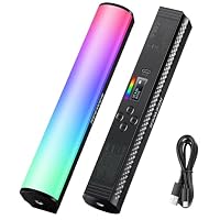 NEEWER RGB Light Wand, Magnetic Handheld Photography YouTube TikTok Vlog Video Light Stick LED Tube Light Bar 2500K-8500K Dimmable Full Color CRI95 2550mAh Battery 17 Scenes, 1 Pack, TL20C