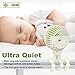 TRELC Mini Handheld Stroller Fan, Personal Portable Baby Rechargeable Fan With Flexible Tripod, Upgraded Version, Gift for Children Office Treadmill Room Car Traveling BBQ Gym (White)