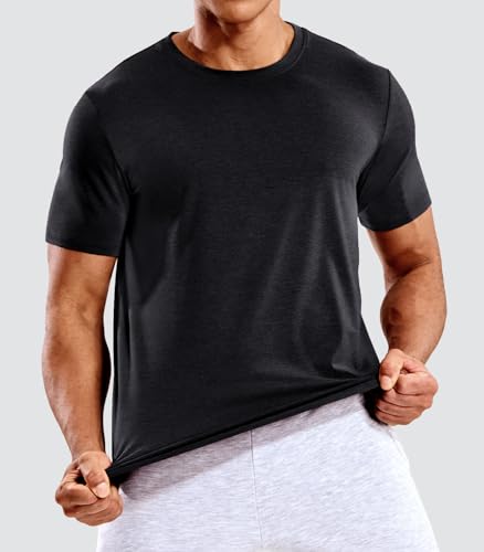 MIER Men's T Shirts Short Sleeve Dry Fit Soft Athletic Tshirt Moisture Wicking Active Casual Running Tee Tops, Crew Neck4
