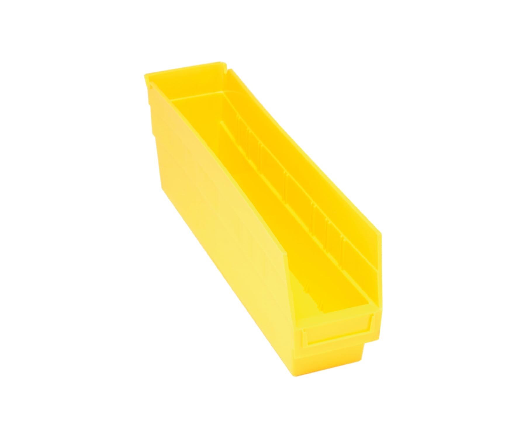 Quantum Storage QSB203 Store-More Heavy-Duty Nesting Plastic Shelf Bins for Pharmacy by QUANTUM STORAGE SYSTEMS – 18" L x 5" W x 6" H, 443.0 cubic_inches, Plastic, Yellow
