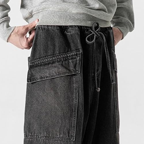 Wide Leg Jeans Men Baggy Jeans for Men Mens Straight Leg Jean Men's Jean Joggers Streetwear Biker4