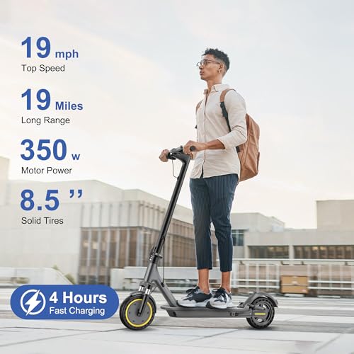 navic electric scooter adultsmax 1927 miles rangestop speed 1922 mph350500w peak motor folding e-scooter with dual braking dual suspension