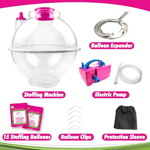 BLOONSY Balloon Stuffing Machine | Balloon Stuffer Machine Kit with Electric Air Pump and Expander Tool