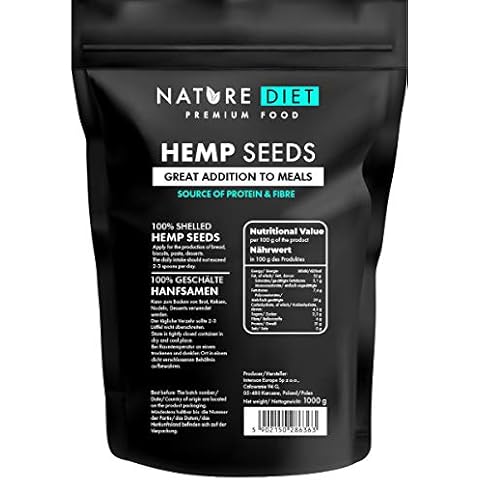 Nature Diet - Hemp Seeds 1000g | Shelled | Hulled | Gluten Free | Vegan Cover