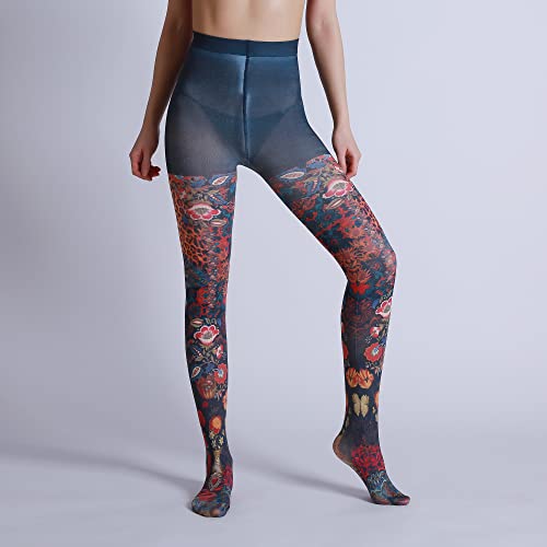 Image of Sahabowi Women Tights, Sheer High Waist Pantyhose, Vintage Control Top Stockings