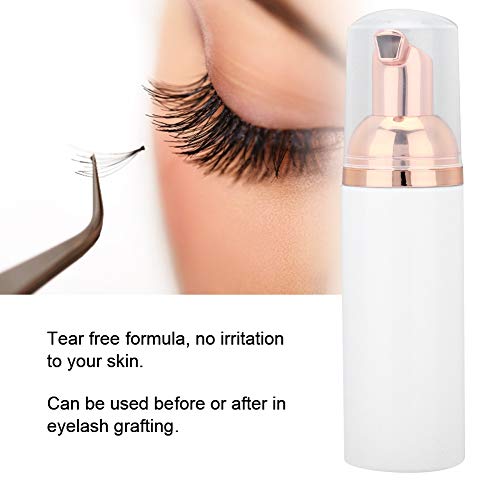 Wimperreinigingsschuim, wimpertransplantatie verlenging reinigingsschuimreiniger met borstel, 60 ml scheurvrije wimpers… - Afbeelding 4