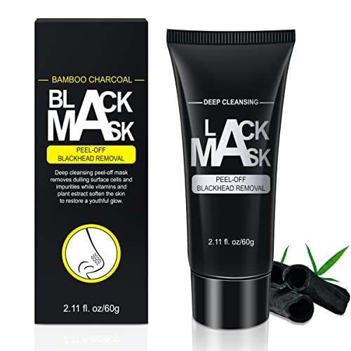 Leshare Blackhead Remover Mask, Purifying Peel Off Mask, Deep Cleansing Blackheads Removal Mask, Activated Charcoal Peel Off Mask, Peel Off Blackhead Mask