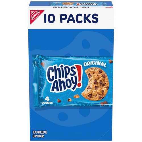 CHIPS AHOY! Original Chocolate Chip Cookies, 10 Snack Packs (4 Cookies Per Pack) (Pack of 2) image 4