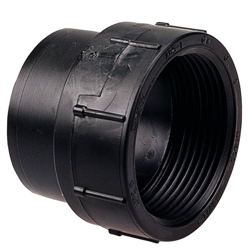 NIBCO Fig No U5803-2, 1-1/2 in. ABS DWV Female Adapter Spigot x Female Iron Pipe Thread (FIPT), Threaded
