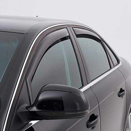 ClimAir Car Comfort Deflectores de Aire Master Negro (Trasera) Compatible con Opel Grandland X 2017-