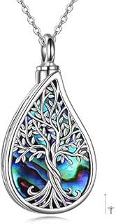 ONEFINITY Urn Necklaces For Ashes 925 Sterling Silver Ashes Necklace Tree Of Life Cremation Jewellery For Ashes For Women Men