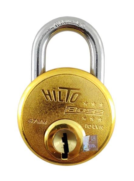 GOYALKART HILTO 67MM Boss Pad Lock with 4 Keys Suitable for Drawer, Alimrah and Door