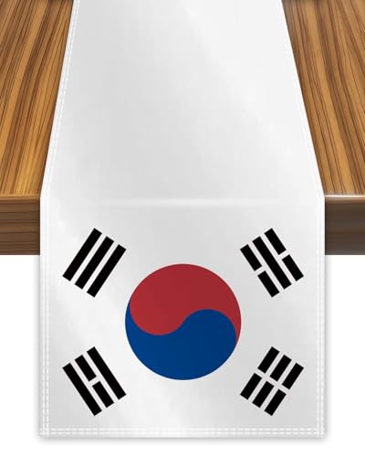 Korea Table Runner,Korean Korean Flag Tablecolth for Dining Home Decor