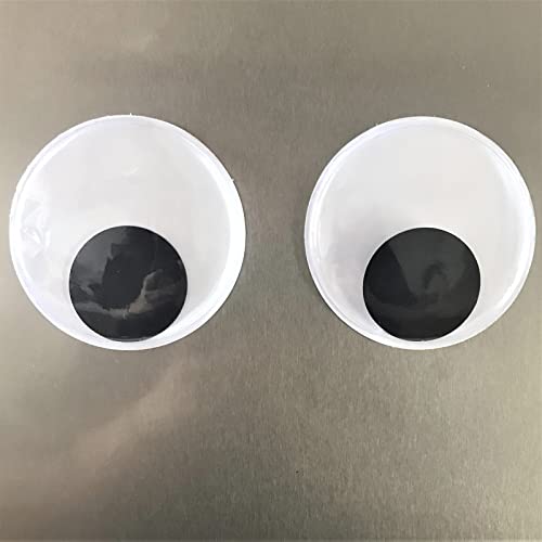 2 Pçs Olhos de Movimento, Olhos Arregalados Autoadesivos para Artesanato Diy, Decoração de Casa Com