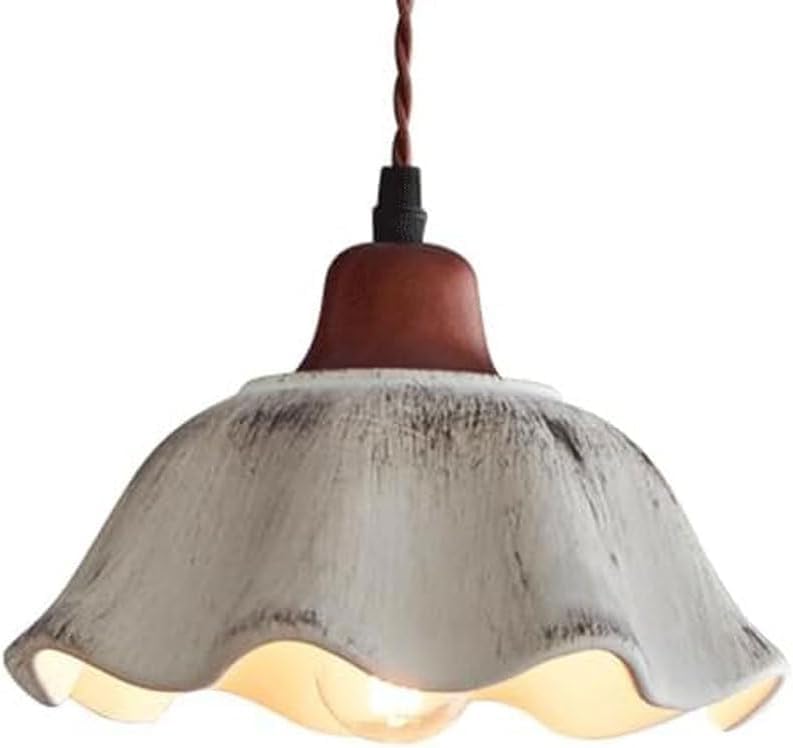 Lámpara colgante retro creativa forma de flor para techo de dormitorio