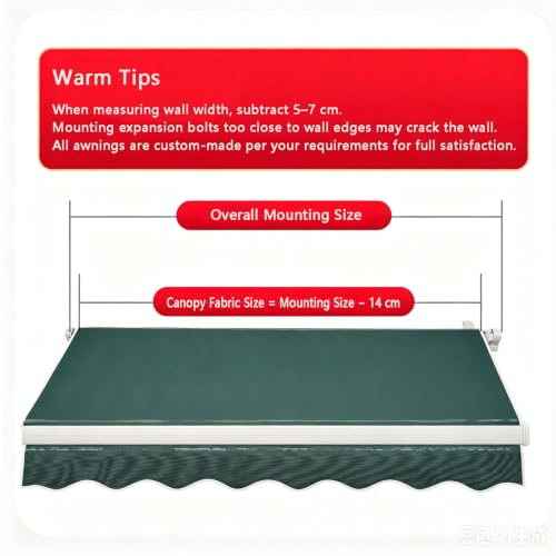 Housse de rechange pour auvent extérieur 5.85x3m en toile imperméable - 8