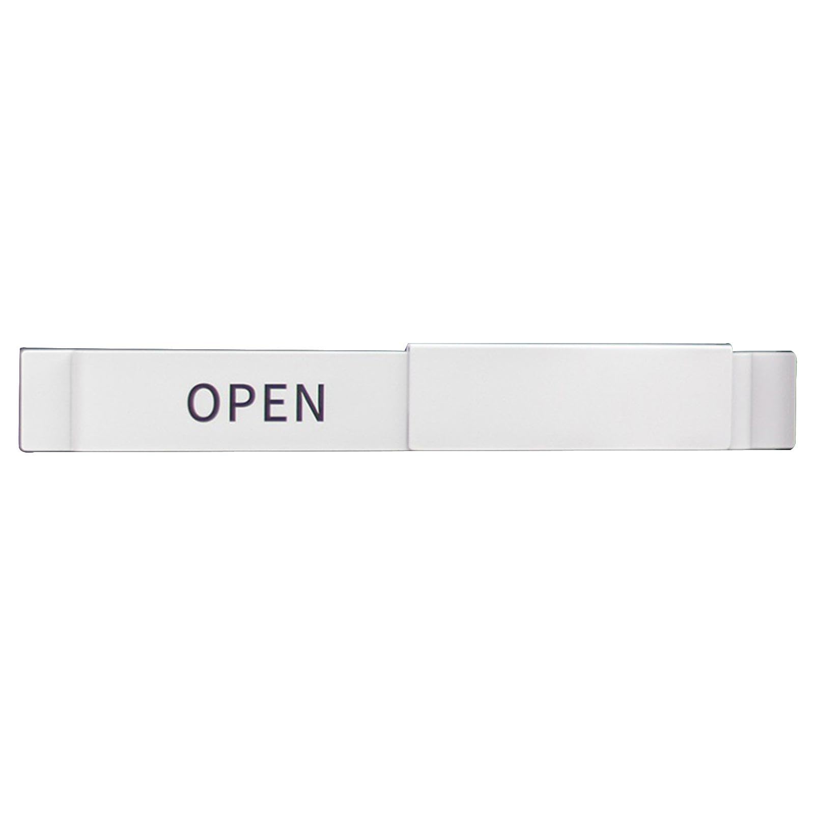 Segnale scorrevole per porta, con scritta in lingua inglese "Open Close Slider", per la privacy, con testo trasparente, facile da usare, per una comunicazione