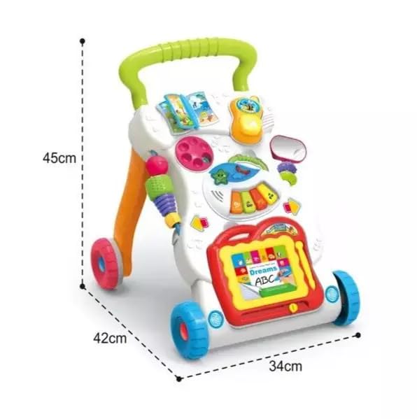 Baby Walker for Activate First Steps for Baby Walking, Pusher Walker with Sorting Shape, Light and Music Pretend Play Gift for 6 Months & 1, 2 & 3 Year Olds for Boys & Girls - Image 4