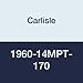 Carlisle 1960-14MPT-170 Rubber Panther Plus Synchronous Belt, 77.2" Length, 6.7" Wide, 14 mm Thick, 140 Teeth