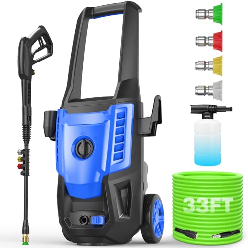 Commowner 5000PSI Electric Pressure Washer, 2025 4.0 GPM High Power Washer Machine, with Adjustable Nozzle and Soap Bottle for Cars/Fences/Driveways/Home/Patios...