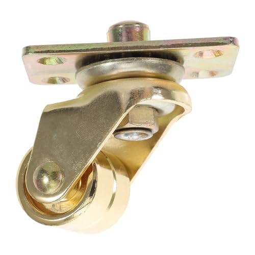 JEWEDECO Accesorio Móvil para Piano Vertical Rueda Texturizada Dorada Resistente y Práctico para Mudanzas de Pianos en Interiores