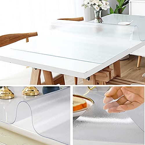 Protection de table en verre dépoli 2mm étanche et sans odeur - 4