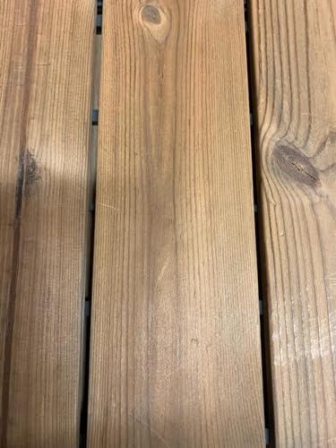 Suelo de exterior Thermowood de madera tratada con vapor/calor, azulejos de 25 mm de grosor, 30 x 60 mm, paquete de 6 unidades