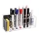Magnetischer Markerhalter aus Acryl, 10 Fächer Trocken Abwischbarer Markerhalter Wandmontierter Markerhalter Magnetischer Markerständerhalter Organizer Marker und Radiergummi für Stifte Schule