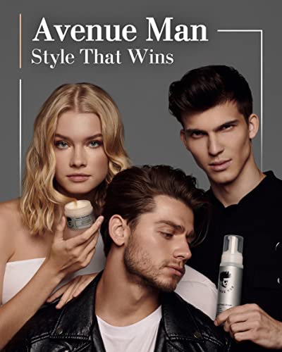 Avenue Man Max Texture Clay (2 Oz) - Hair Products For Men - Hair Pomade With Herbal Extracts For Wet Or Dry Hair - Paraben-Free Hair Putty - Made In The Usa #TOP1