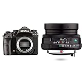 Pentax K-1 Mark II Full Frame 36MP Weather Resistant DSLR with 3.2' TFT LCD, Black, HD Limited Black Limited Lens [F1.9 Large Aperture, Machined Aluminum Body]