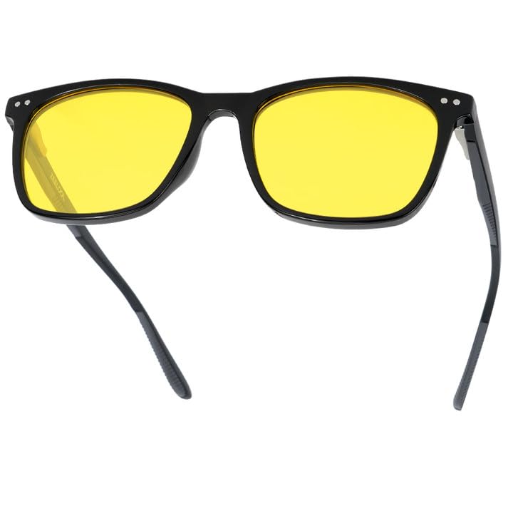 Zeelool Night Driving Glasses Anti Glare Glasses For Men Polarized Night Vision Glasses Anti-Reflective Coating Lens