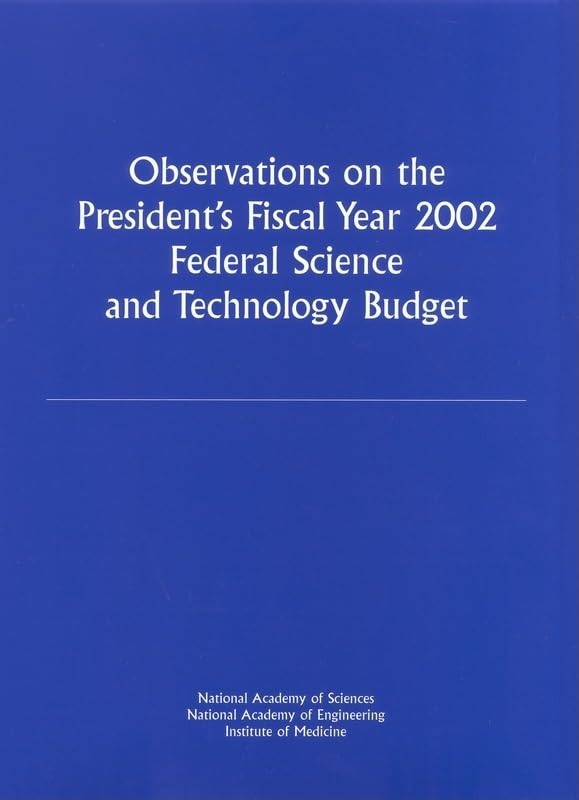 Buy Observations on the President's Fiscal Year 2002 Federal Science and Technology Budget (Compass) — BookShops.in