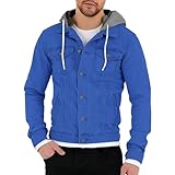 【Assortiment】La veste en jean délavé pour homme est un classique intemporel, facile à assortir. Associez-le avec un t-shirt basique et des chaussures de loisirs pour un look décontracté et décontracté. Pour un look western vintage, associez-le avec une chemise boutonnée, un jean, des bottes de cowboy et un chapeau. Ou superposez la veste en jean non doublée sur un haut à col roulé ou un pull pour vous garder au chaud et à la mode par temps frais.