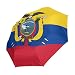 Sombrilla de la bandera de Ecuador UPF 50+, resistente al viento, impermeable,...