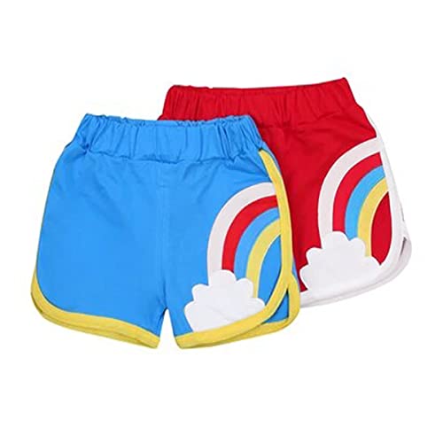 Image of KYDA KIDS Girls 100% Pure Cotton Shorts | Regular Fit Soft Breathable Summer Wear | Comfortable Multicolor Kids Shorts
