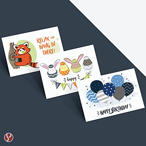 8.5" x 5.5" Custom Printed Postcards – Personalized Printable Post Cards w/Your Choice of Text & Graphic – 2 Sided Print on Thick Gloss Card Stock – Perfect for Promotions, Direct Mail, etc (25)