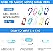 Ningrou 18 Pcs Assorted Color Wrist Spring Spiral Coil Keychains with 18 Pcs Key Tags, Stretchable Plastic Wrist Coil Keychain for ID Badge Gym Pool Sauna Outdoor Activities