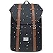 KAUKKO Mochila Casual Mochila de Estudiante Ligero 12" Laptop Bolsa al Aire Libre para Viajar/Deporte/Cámping (negro-10)