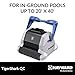 Hayward W3RC9990CUB TigerShark QC Robotic Pool Cleaner with Quick Clean for In-Ground Pools up to 20 x 40 ft. (Automatic Pool Vacuum)