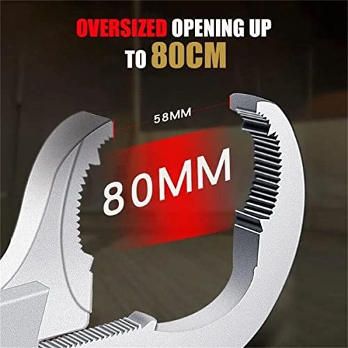 2023 New Universal Adjustable Double-Ended Wrench, Multi-Purpose Sink Wrench, Round With Tooth Wrench, Large Opening Crescent Wrench Set, Hand Tools For Plumbing Repair, Home Accessories Repair #TOP3