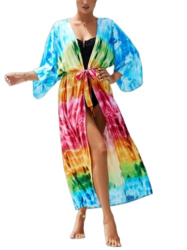 Women’s Kimono Cover Up Long Beach Dress Swimsuit...