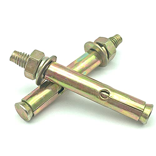 Ayiciel Dehnschrauben, M6 Sechskantmuttern-Erweiterungsbolzen, Metalldübel Hülsenanker, robuste Expansionsschraubenbolzen, Wanddübelbefestigungsanker (10 Stück)