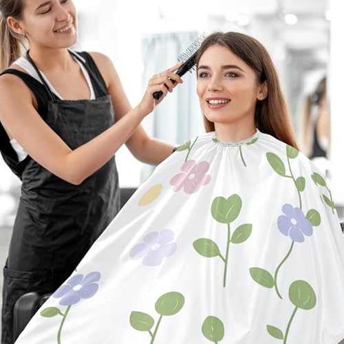 Capa para cortar cabello impermeable profesional MAOBLYR con cierre ajustable de broche para peluquería y estilismo miniatura 7