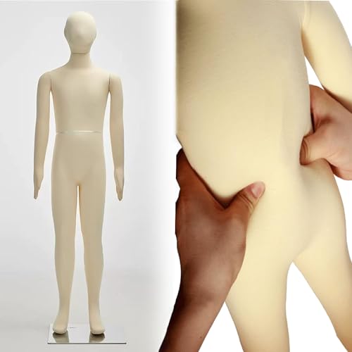 Maniqui Infantil Maniquí De Costura Para Adolescentes, Maniquí Flexible De Cuerpo Entero Para Niños Para Escaparate, Sastrería U Online Para Principiantes, Estudiantes Y Modistas(5 Years old)
