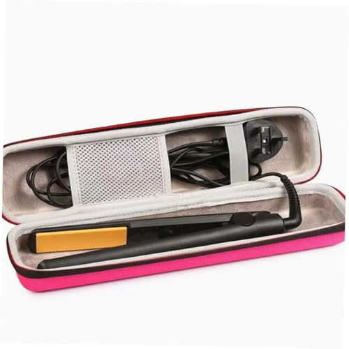 Estuche rígido rosa para planchas y accesorios de cabello miniatura 4