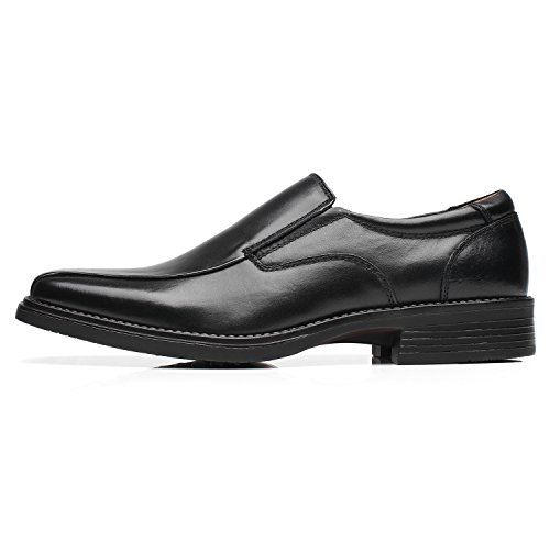 Image of Brown Leather Slip-On Loafers for Men by La Milano